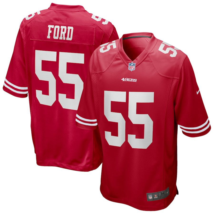 Men San Francisco 49ers #55 Dee Ford Nike Scarlet Game NFL Jersey->san francisco 49ers->NFL Jersey